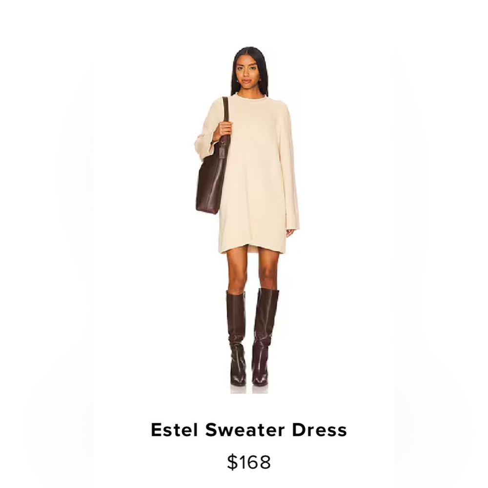 Lovers and Friends cream/beige knit sweater dress. Medium. Near new condition.